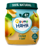 ФрутоНяня пюре груша с 4мес 100г