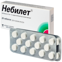 Небилет таблетки 5мг №28