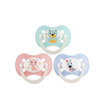 Canpol пустышка силиконовая А круглая (22/595) "Animals"
