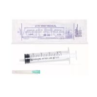 Шприц Vogt Medical 20мл (22мл) с иглой 3-х комп
