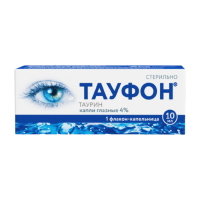 Тауфон капли глазные 4% 10мл