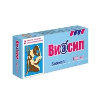 Виасил 100мг №2 таб п/плен оболоч (Силденафил)