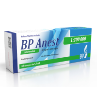 Анест- BP (Ультракаин ДС) с адреналином 1:200 000 р/ин 40мг/0,005 мг/мл 1,7 мл №20