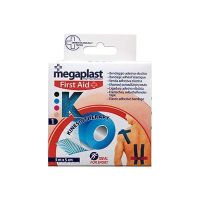 Бинт (Кинезио-Тейп) Megaplast 5м*5 см (адгезивн,восстанавл) голубой