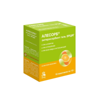 Алесорб Энтеросорбент Эрциг гель д/приема внутрь с апел вкусом 10г №18 стик