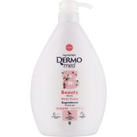 Dermomed Гель для душа White Flower с дозатором 1000мл (белый цветок)