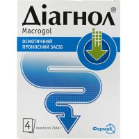 Диагнол 64 г №4 пор для р-ра д/пр внутрь (Макрогол 4000)