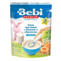 Bebi каша гречневая с яблоком и абрикосом, молочная с 5мес. 200г