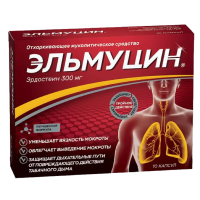 Эльмуцин 300мг №10 капс.