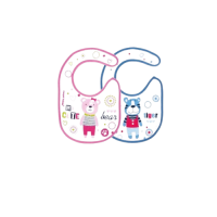 Canpol нагрудник хлопчатобумажный на липучке 15/111