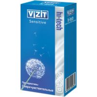 Презервативы "Vizit" hi-tech №12 сверхчувствительные Презервативы "Vizit" hi-tech №12 сверхчувствительные