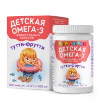 Омега-3 Детская Кук Ля Кук тутти-фрутти капсулы жевательные №100 БАД