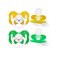 Соска-пустышка силиконовая Умка от 3 мес желто-зеленая №2 (УС3003)