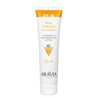 Aravia prof. Крем  Солнцезащ увлажняющий  д/лица Multi Protection Sun SPF 30 100мл