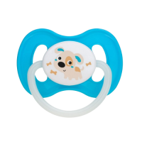 Canpol пустышка латексная А круглая "Bunny Company"светится в темноте (23/277)