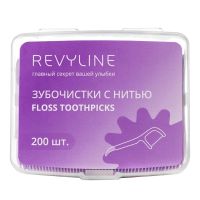 Revyline Зубочистки с нитью, 200 шт. в боксе