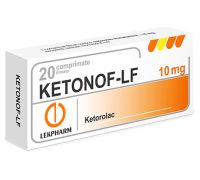 Кетоноф-ЛФ 10мг №20 таб п/оболоч (Кеторолак)