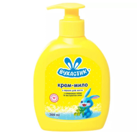 УШАСТИК  Жидкое крем-мыло детское Олива и Алоэ 300мл