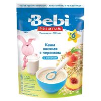 Bebi каша овсяная с персиком молочная с 6 мес. 200г
