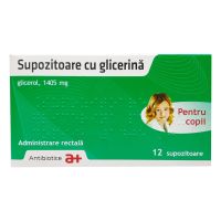 Глицерин суппозитории д/детей 1405мг/1,405г №12 суппозит ректальные Antibiotice (Глицерол)