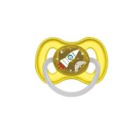 Canpol пустышка латексная А круглая "Space"  23/221_yel