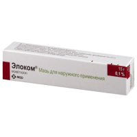 Элоком 0,1% 15г мазь д/наружного применения (Мометазон)