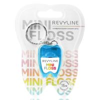 Зуб.нить Revyline floss mini, вощеная, полиэстер с бамбуковым углем, 15 м, дорожный брелок