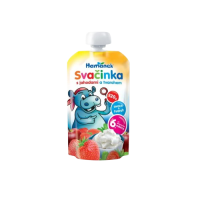 Hamanek пюре яблоко/клубника/творог с 6 мес 120г