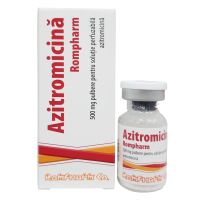 Азитромицин-Ромфарм 500мг №1 порошок д/инфузий