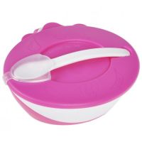 Canpol миска с крышкой+ложечка 31/406_pin