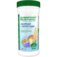 Клетчатка Сибирская "Льняная с фруктами" 280г