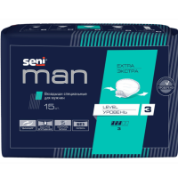 Прокладки уролог. "SENI MAN" Extra №15 3к (вкладыши)