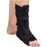 Бандаж для голеностопного сустава "Крейт" №2 F-217 (черн) 4 метал ребра (р.ноги 22-23,5)