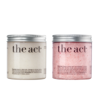 The Act  Набор скрабов 2: соляной скраб д/тела кокос300г, детокс-скраб д/ног грейпфрут300г
