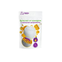 HELP Браслет от комаров и мошек д/детей и взрослых с ароматом цитронеллы