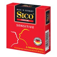 Презервативы "Sico" №3 sensitive (контурные) Презервативы "Sico" №3 sensitive (контурные)