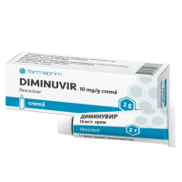 Диминувир крем 10мг/г (1%) 2г крем д/наружного прим (Пенцикловир)