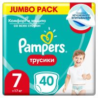 Подг. трусики Pampers "Pants" р.7 №40 (17+кг)
