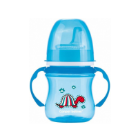 Canpol поильник -непроливайка Easy Start "Зверята" blu 120мл 35/207