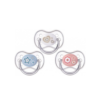 Canpol пустышка силиконовая А круглая "Neuborn Baby" 0-6 мес 22/562