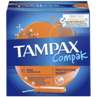 Тампоны Tampax Compak "Super Plus" №16 4 капли (с аппликатором)