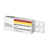 Дилтиазем Ланнахер таблетки пролонгированного действия 90мг №20