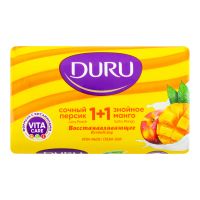 Duru 1+1 Крем-мыло Сочный персик + Знойное манго 80гр