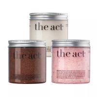 The Act  Набор скрабов 1:соляной скраб кокос300г,соляной скраб шоколад 300г