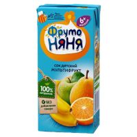 ФрутоНяня сок мультифрукт с 6мес 200мл