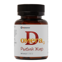 Омега-3 Д3 (рыбий жир) 350мг Биафишенол капсулы №120 БАД
