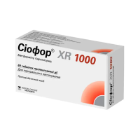 Сиофор-XR 1000 №60 таб п/о пролонгир действия (Метформин)