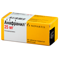 Анафранил 25мг №30 таб покрытые оболчкой (Кломипрамин)