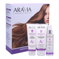 Aravia Lab. Набор д/ухода за волосами и кожей головы   Keratin Treatment Hair
