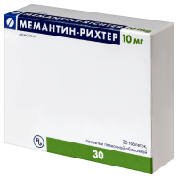 Мемантин-Рихтер 10мг №30 таблетки (Мемантин)